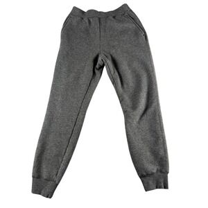 Uniqlo Kids Heattech Pile Lined Sweatpants Gray Fleece Joggers 150 12-13Y 419070